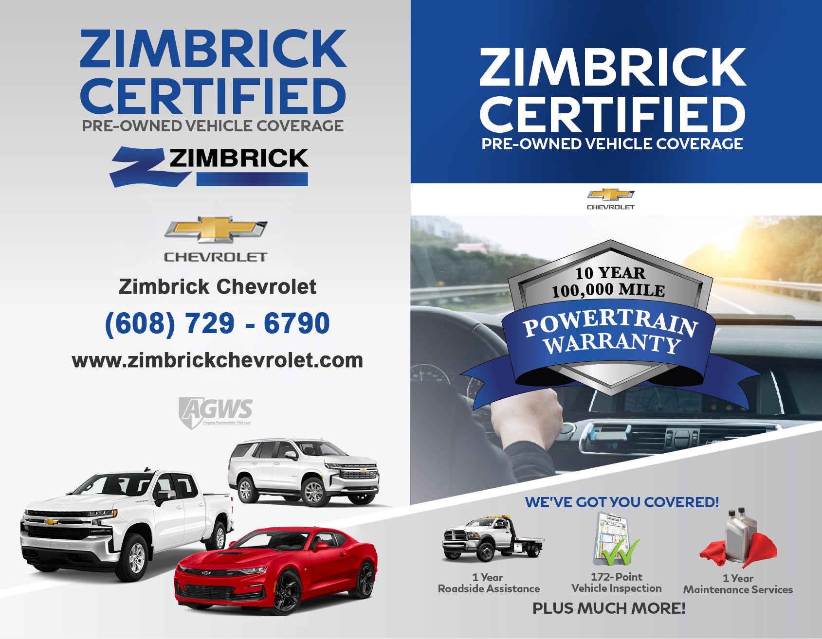 Zimbrick Certified Pre-Owned Vehicle Coverage Program