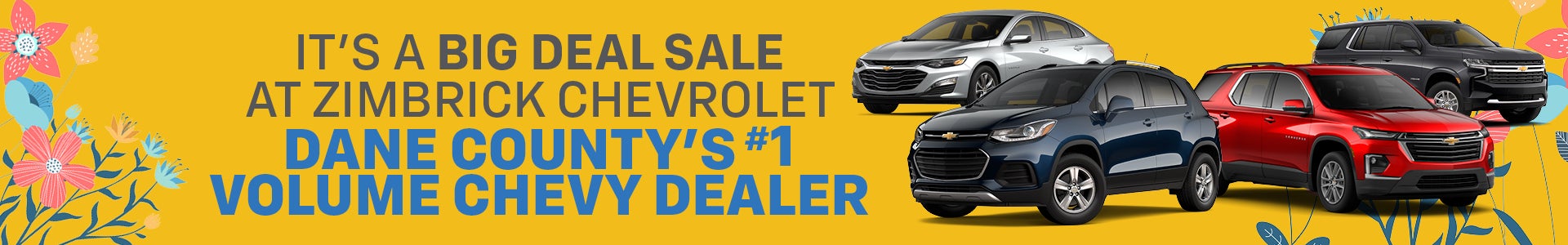 A big deal sale at Zimbrick Chevrolet the county