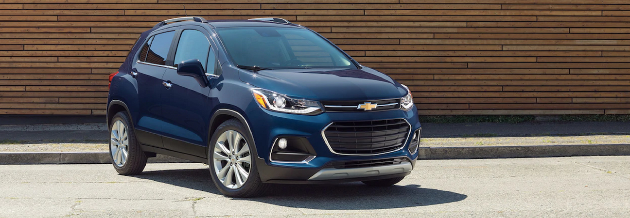 2018 Chevrolet Trax crossover parked in front of brick wall