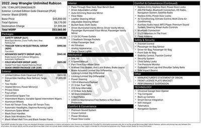 2022 Jeep Wrangler Unlimited Rubicon 4x4