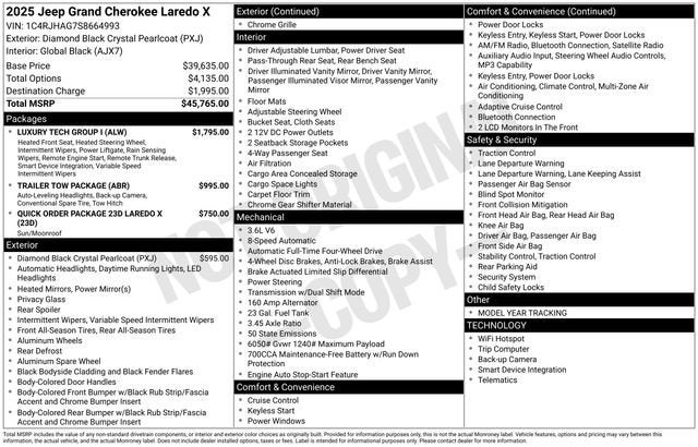 2025 Jeep Grand Cherokee Laredo X 4x4