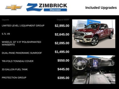 2019 RAM 1500 Limited Crew Cab 4x4 5'7" Box