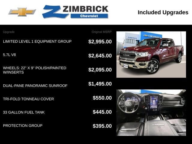 2019 RAM 1500 Limited Crew Cab 4x4 5'7" Box