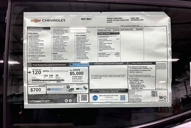 2027 Chevrolet Bolt LT