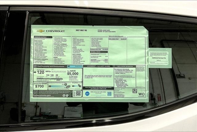 2027 Chevrolet Bolt RS