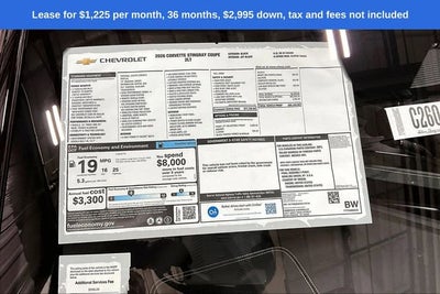 2026 Chevrolet Corvette Stingray 2LT