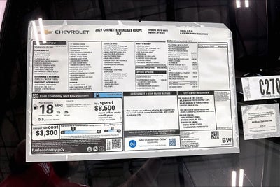 2027 Chevrolet Corvette Stingray 2LT