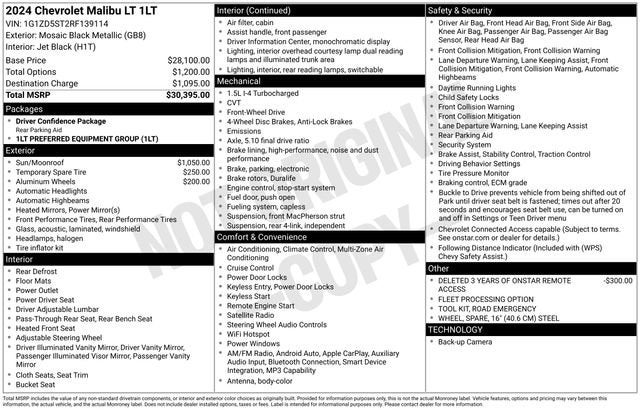 2024 Chevrolet Malibu 1LT