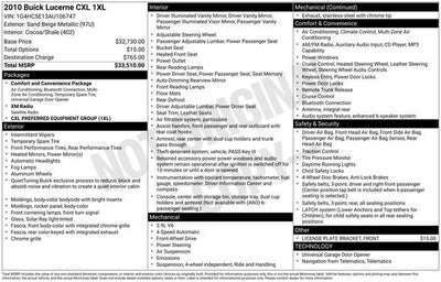 2010 Buick Lucerne CXL