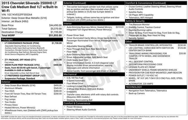 2015 Chevrolet Silverado 2500 HD LT