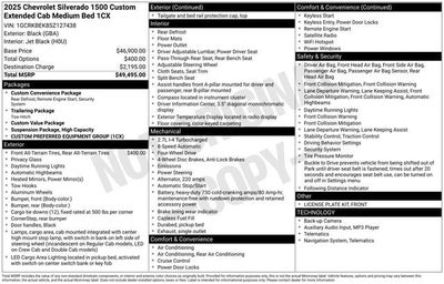 2025 Chevrolet Silverado 1500 Custom
