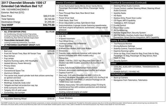 2017 Chevrolet Silverado 1500 LT