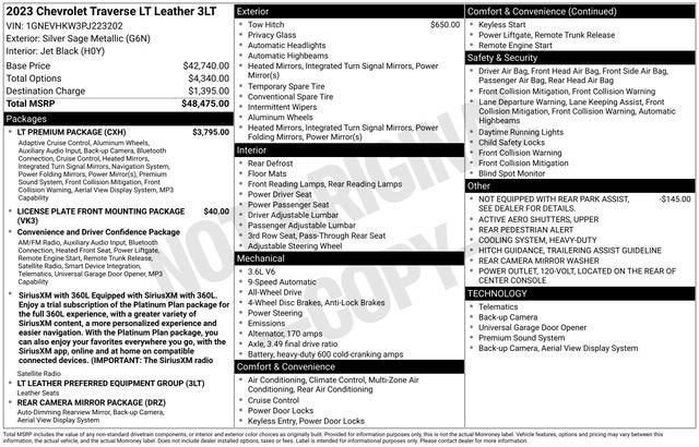 2023 Chevrolet Traverse LT Leather
