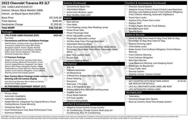 2023 Chevrolet Traverse RS