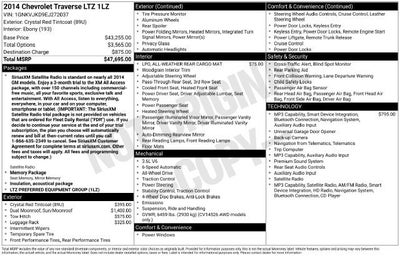 2014 Chevrolet Traverse LTZ