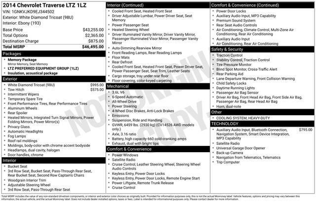 2014 Chevrolet Traverse LTZ