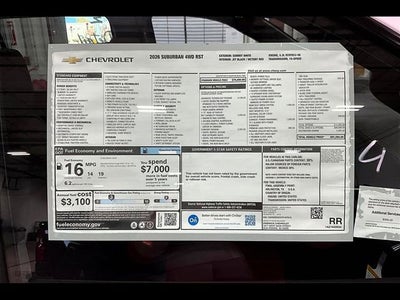 2026 Chevrolet Suburban RST