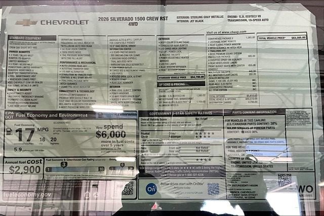 2026 Chevrolet Silverado 1500 RST