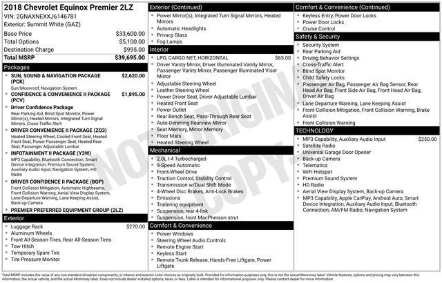 2018 Chevrolet Equinox Premier