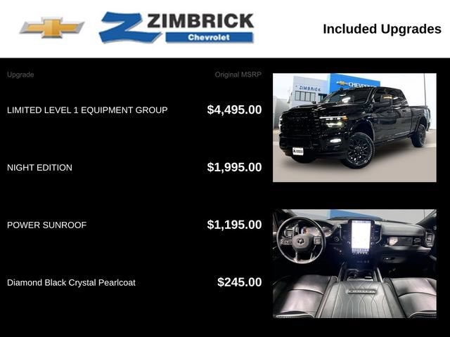 2025 RAM 2500 Limited Mega Cab 4x4 6'4" Box