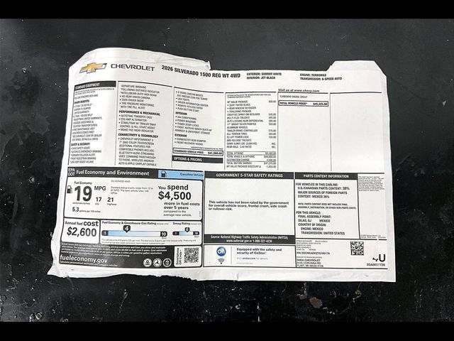 2026 Chevrolet Silverado 1500 WT