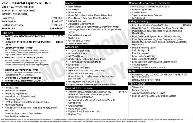2023 Chevrolet Equinox RS