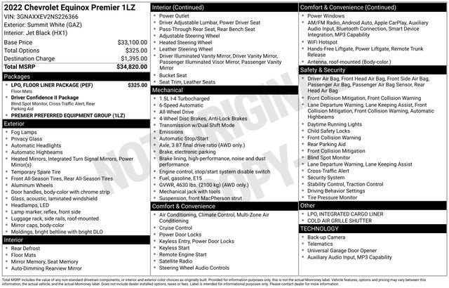 2022 Chevrolet Equinox Premier