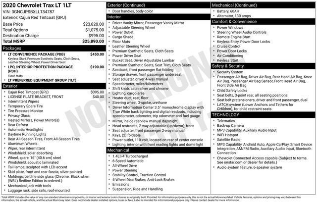 2020 Chevrolet Trax LT