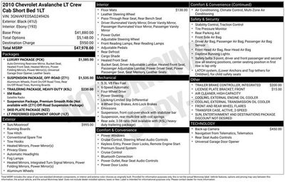 2010 Chevrolet Avalanche LT