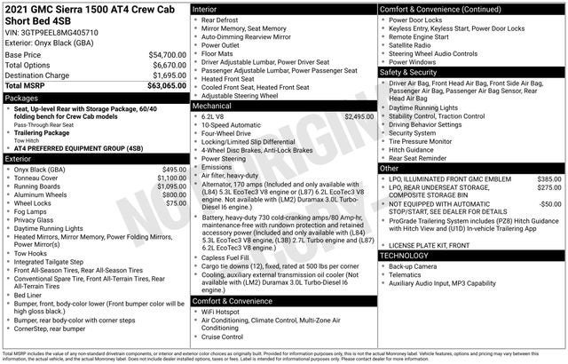 2021 GMC Sierra 1500 AT4