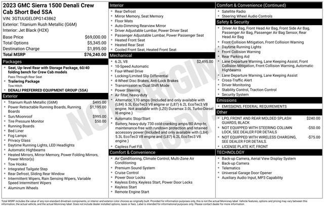 2023 GMC Sierra 1500 Denali