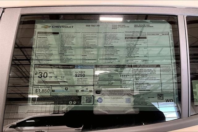 2026 Chevrolet Trax 2RS