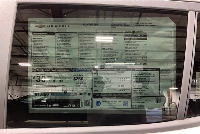 2026 Chevrolet Trax 2RS