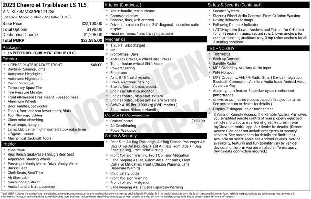 2023 Chevrolet TrailBlazer LS - Photo 28