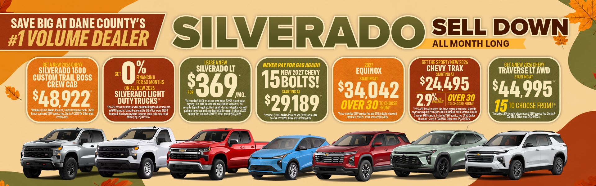 Silverado Sell Down Special